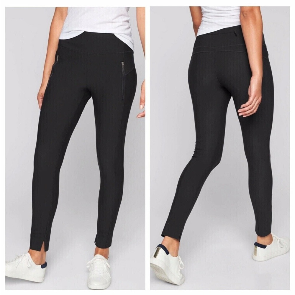 Athleta Stellar Tight Pants Size XL Black Travel Commute Work Athleisure